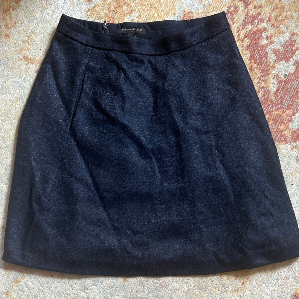 Banana Republic Midnight Blue A-Line Skirt